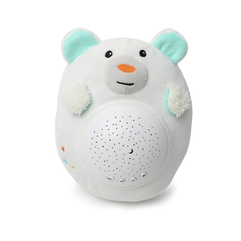 Fidtoy Starry Night Plush Night Light for Infants – Soft Projection & Soothing Music