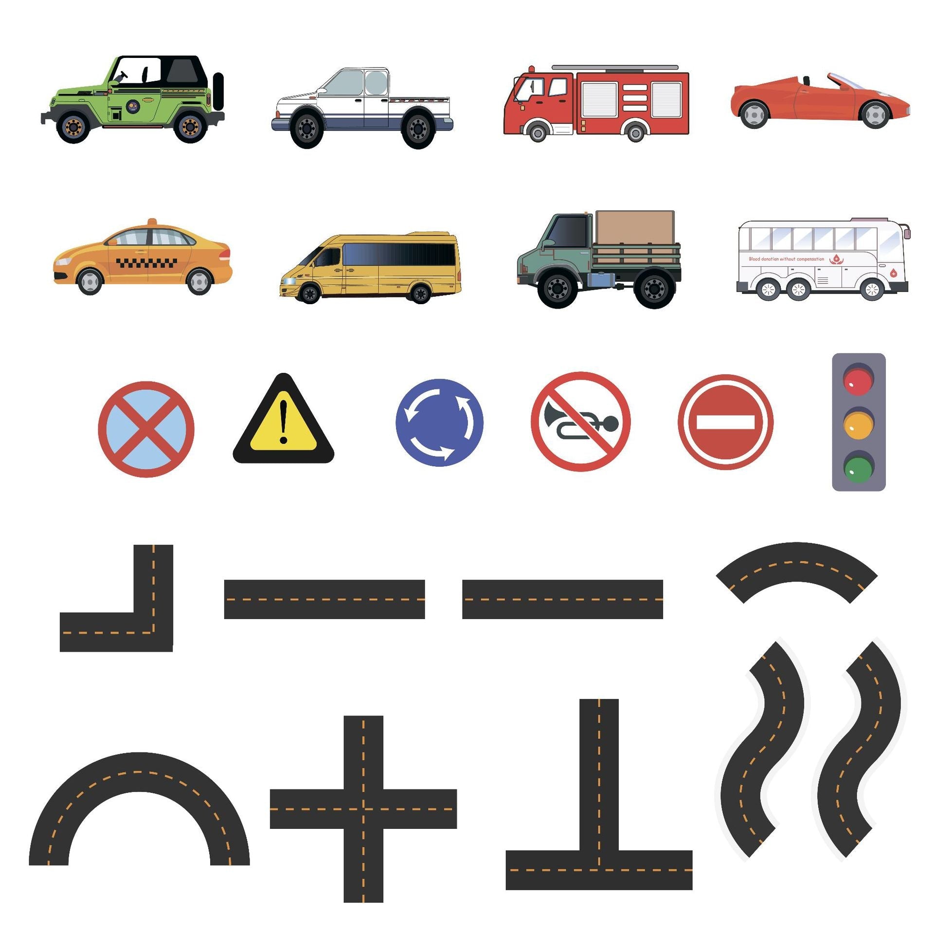 Bath Cars™ - Enorm Plezier In Bad - Foam Verkeer Badspeelgoed Set
