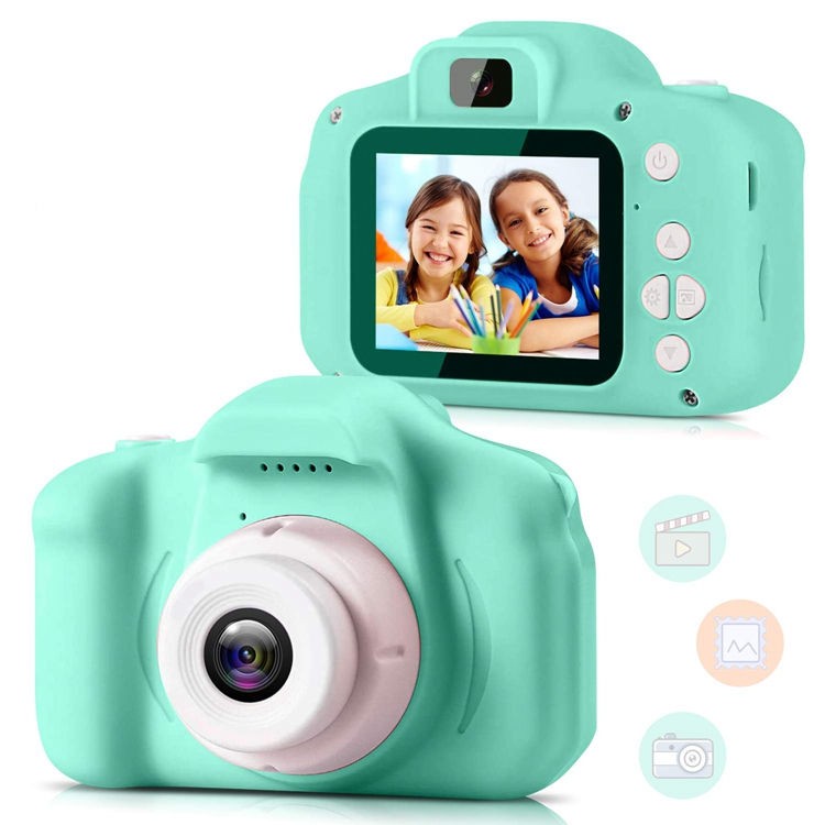 Appareil photo numérique pour enfants Fidtoy 48MP 1080P, mini appareil photo pour tout-petits avec carte SD 32 Go