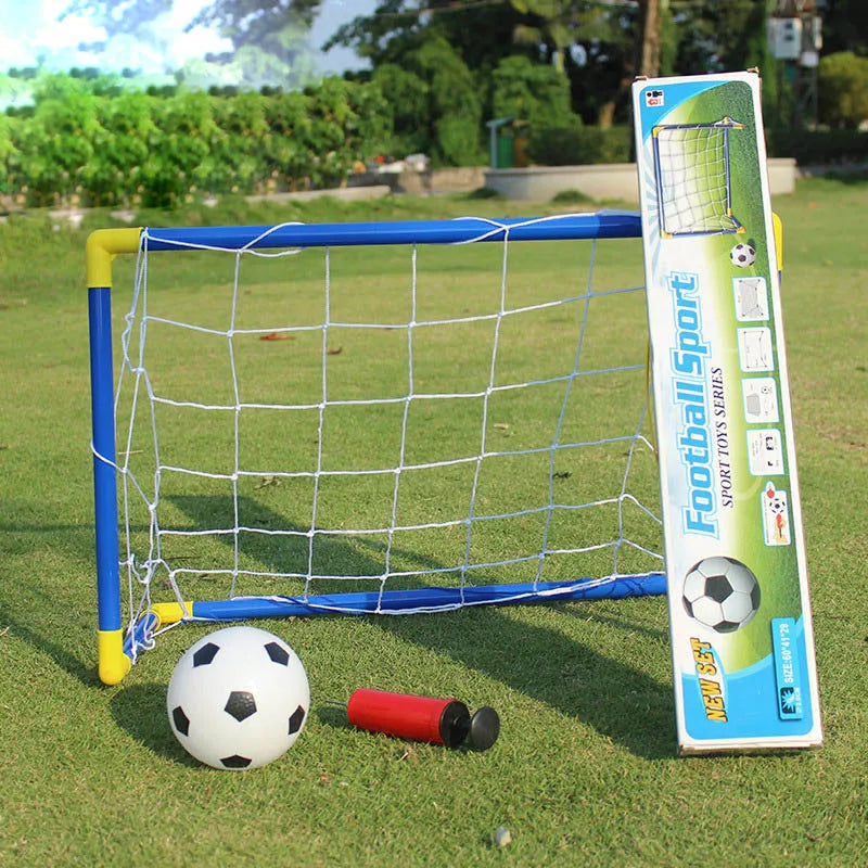 Juego de porterías de fútbol Fidtoy Junior con bomba de balón para niños
