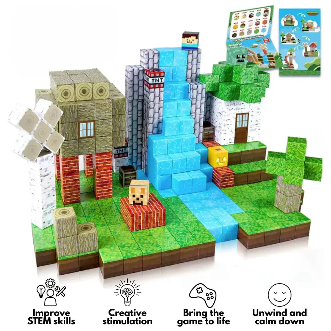 Fidtoy Magnetic Building Blocks Set for Kids – STEM Construction Toys for Creative Learning