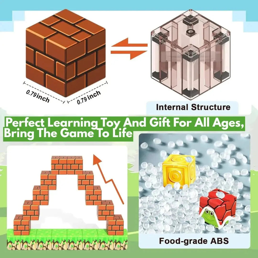 Fidtoy Magnetic Building Blocks Set for Kids – STEM Construction Toys for Creative Learning