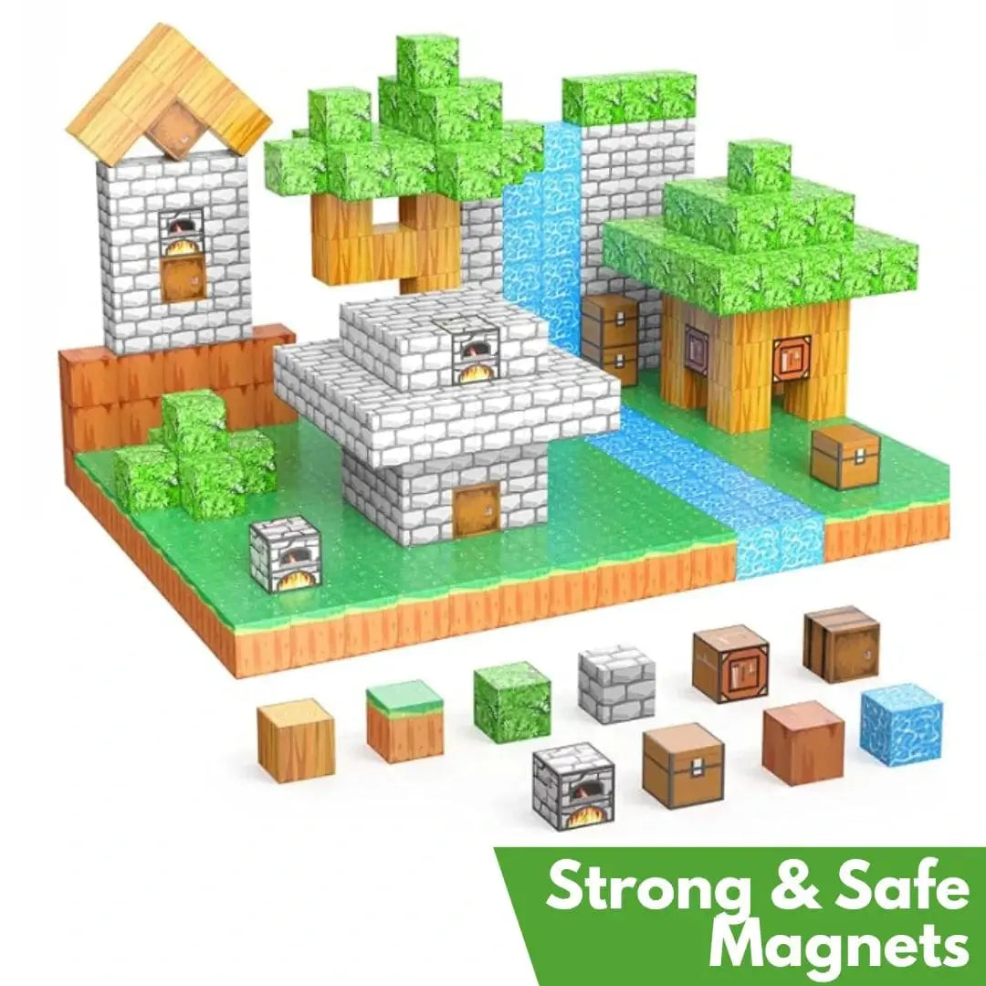 Fidtoy Magnetic Building Blocks Set for Kids – STEM Construction Toys for Creative Learning