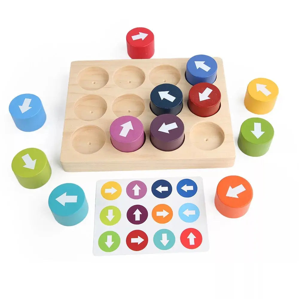 Jeu d'association de flèches Montessori