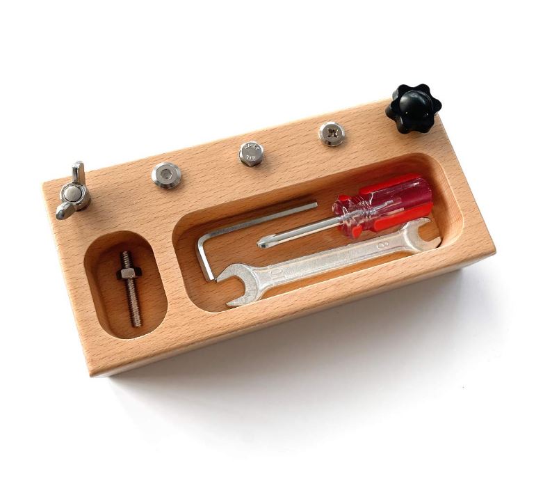 Montessori Fun Screw & Play Board for Kids