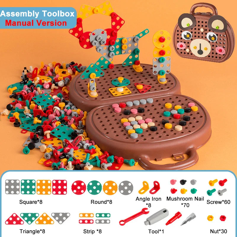 Trousse à outils de réparation et d'assemblage Montessori