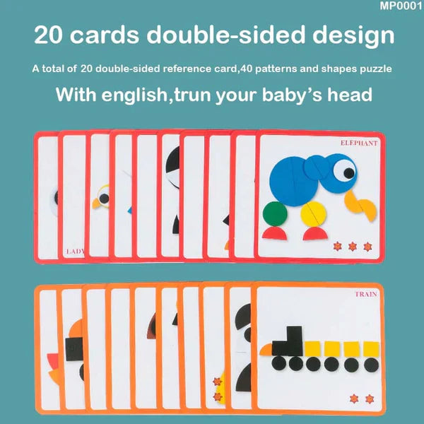 Fidtoy Montessori Geometric Puzzle