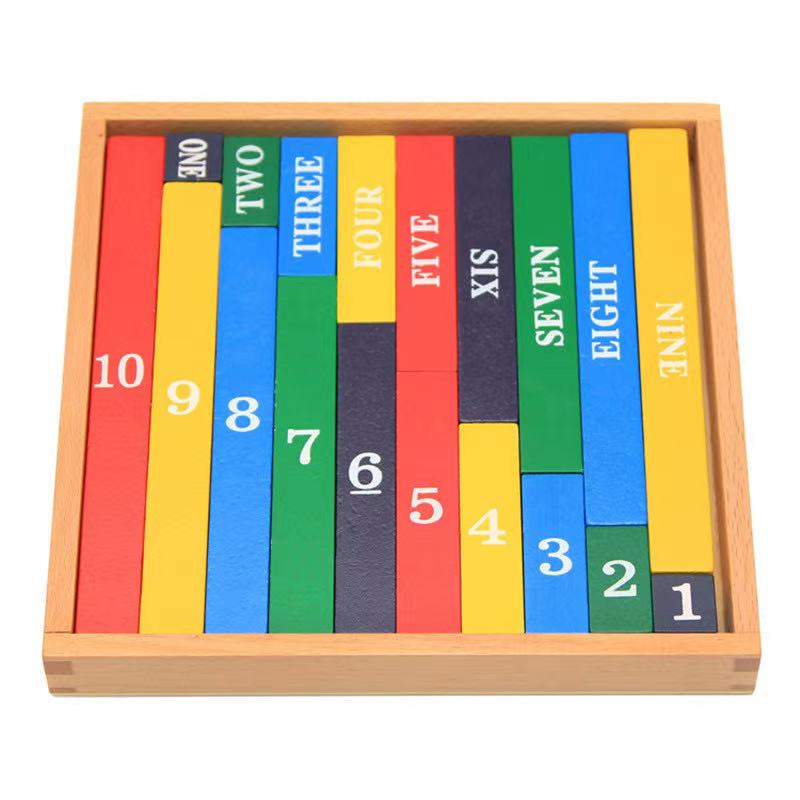 Baguettes numériques en bois – Les meilleurs jouets Montessori