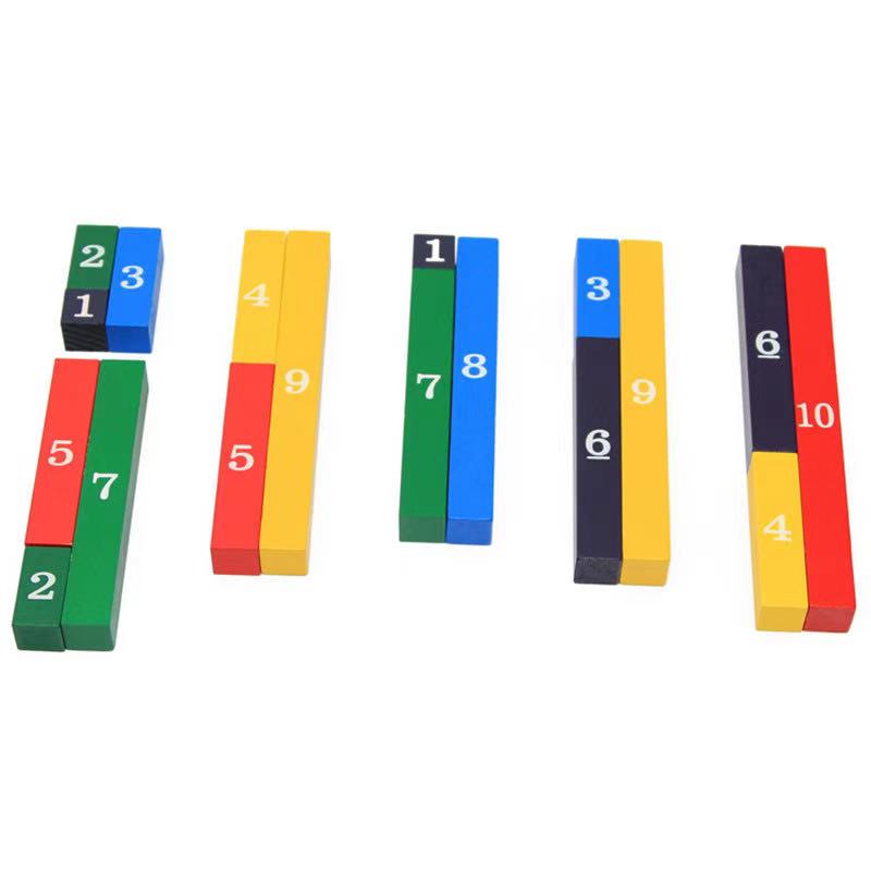 Baguettes numériques en bois – Les meilleurs jouets Montessori