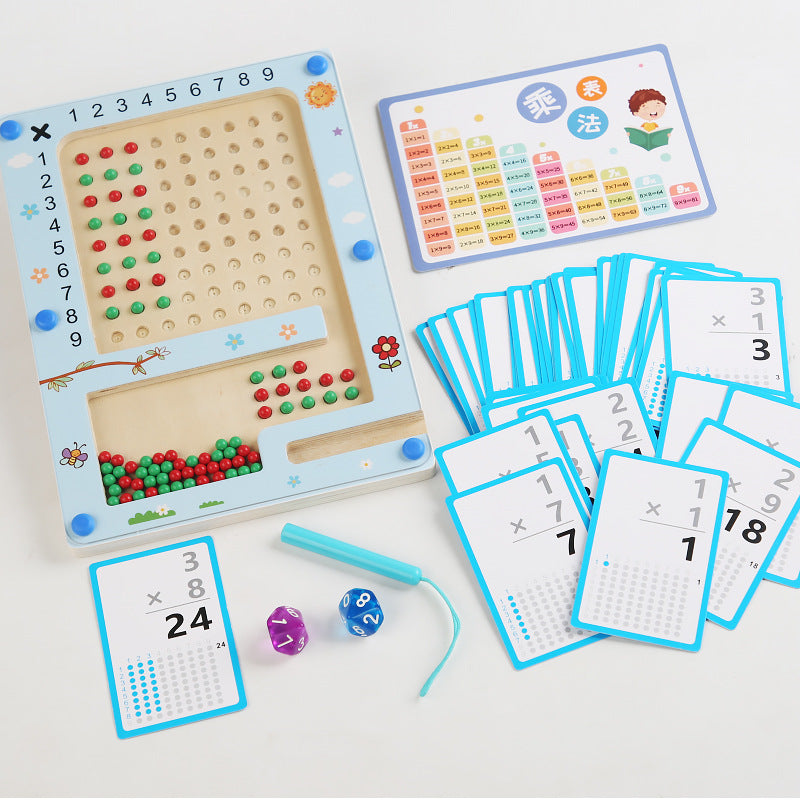Montessori Multiplication Magnetic Beads Board
