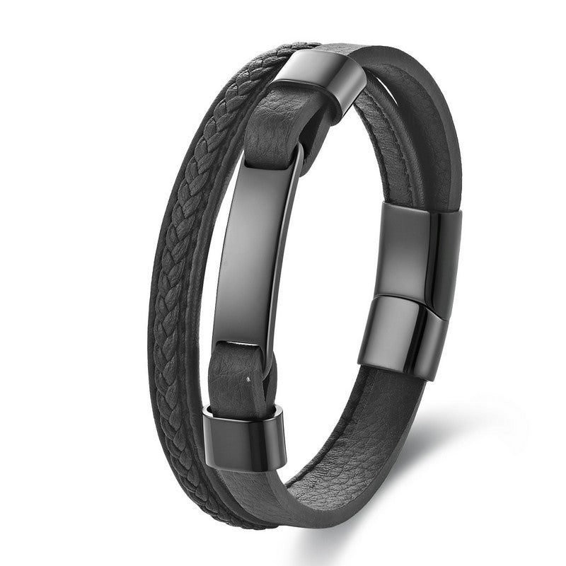 FREE Today: Balance and Calm Braided Design Leather Double Layer Bracelet - image 2