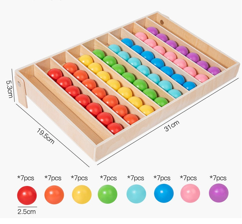 Tableau de tri des couleurs Montessori avec balle