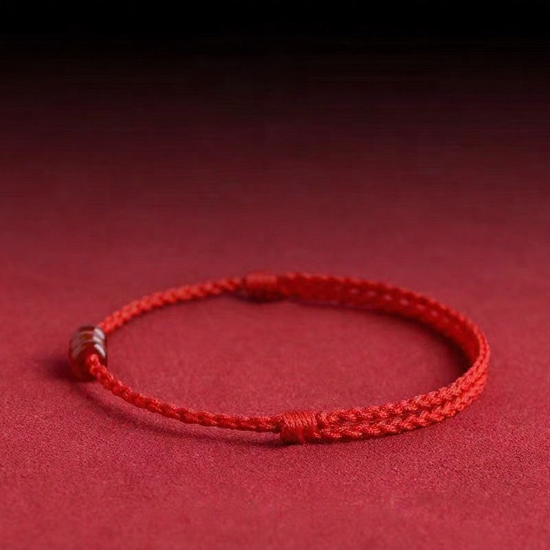 FREE Today: Confidence and Protection Minimalist Red Agate Abacus Bead Bracelet Anklet - image 1