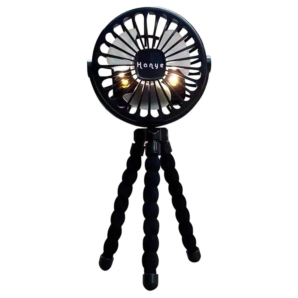 Fidtoy Ventilador Portátil para Cochecito con Clip, Ventilador de Enfriamiento para Bebé, Recargable por USB