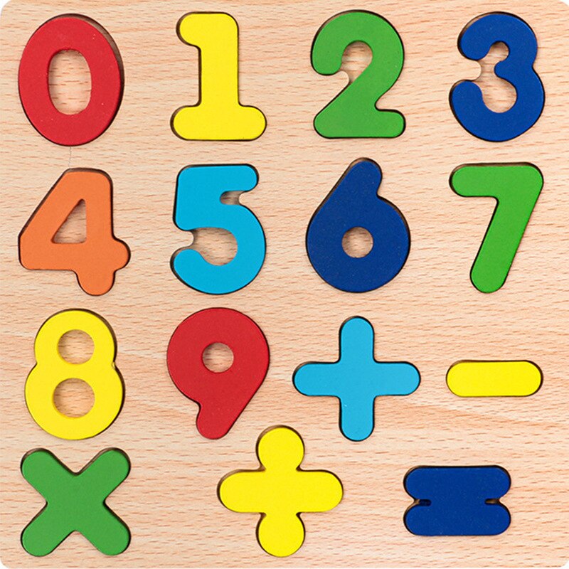 Fidtoy 3D Wooden Puzzle for Kids – Alphabet, Numbers & Shapes Learning Toy for Preschoolers 3-6 Years