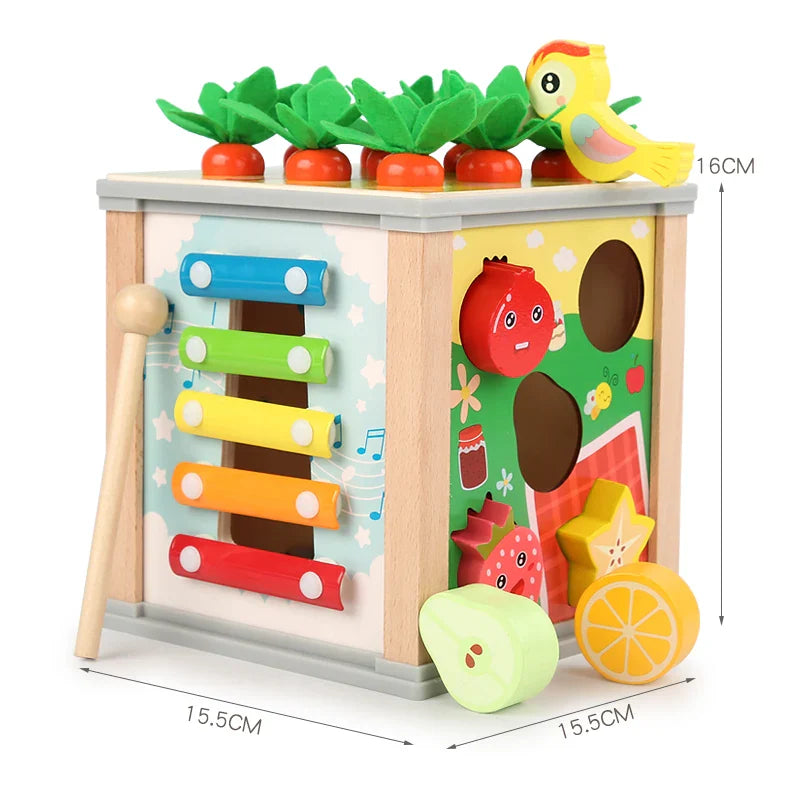 Fidtoy Multifunction Beaded Treasure Box Montessori Activity Toy