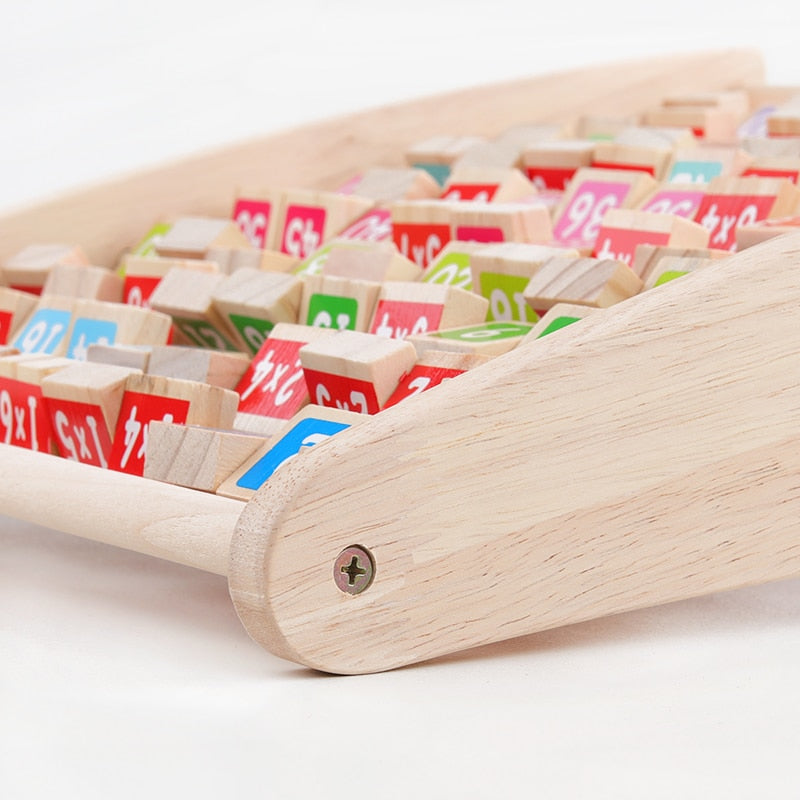 Fidtoy Planche de comptage en bois pour enfants – Jouet Montessori de mathématiques pour les 3-6 ans