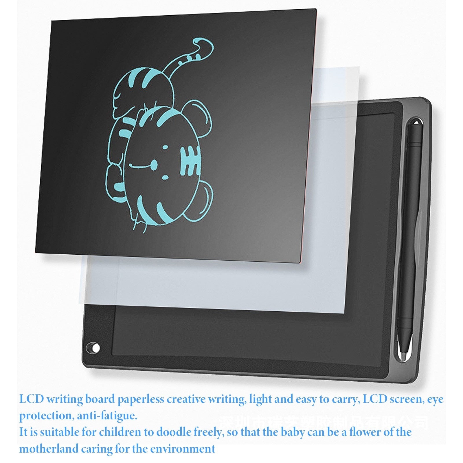 Tableta de dibujo LCD para juguetes infantiles