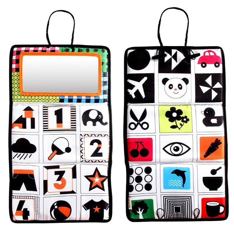 Fidtoy Tummy Time Mirror High Contrast Montessori Baby Toy
