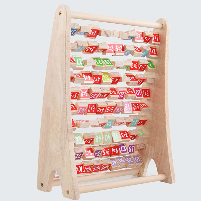 Fidtoy Planche de comptage en bois pour enfants – Jouet Montessori de mathématiques pour les 3-6 ans