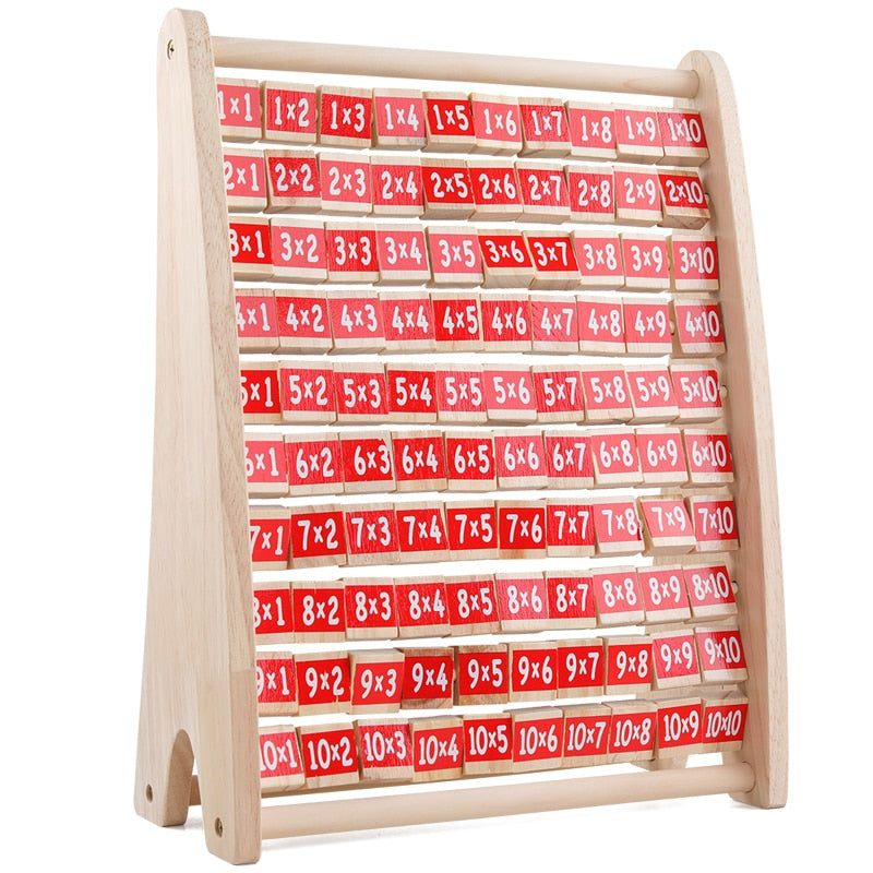 Fidtoy Planche de comptage en bois pour enfants – Jouet Montessori de mathématiques pour les 3-6 ans