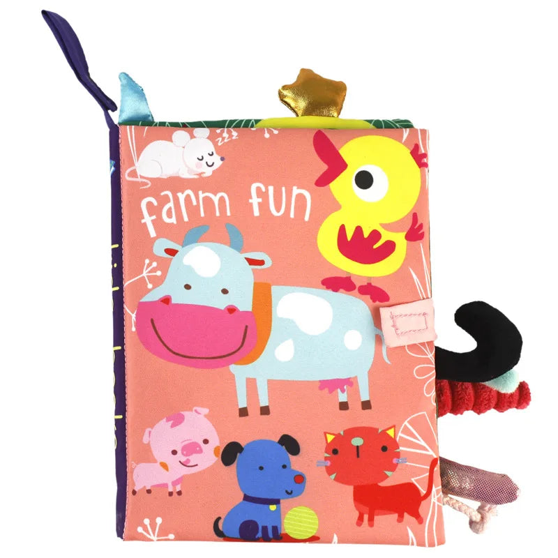 Fidtoy Soft 3D Crinkle Cloth Books | Sensory Learning Toy for Babies 0-12 Months
