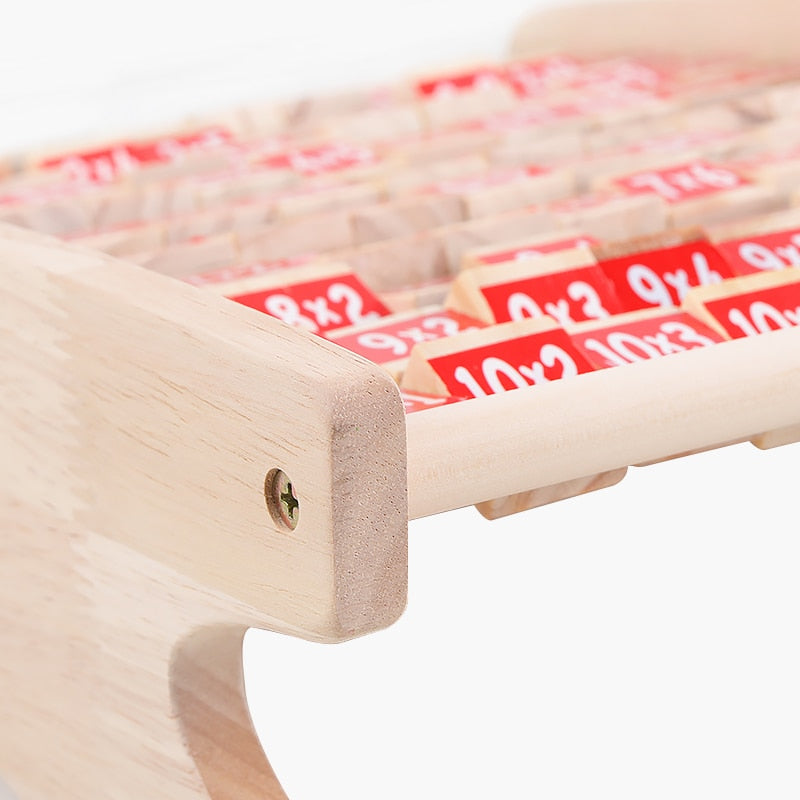 Fidtoy Planche de comptage en bois pour enfants – Jouet Montessori de mathématiques pour les 3-6 ans