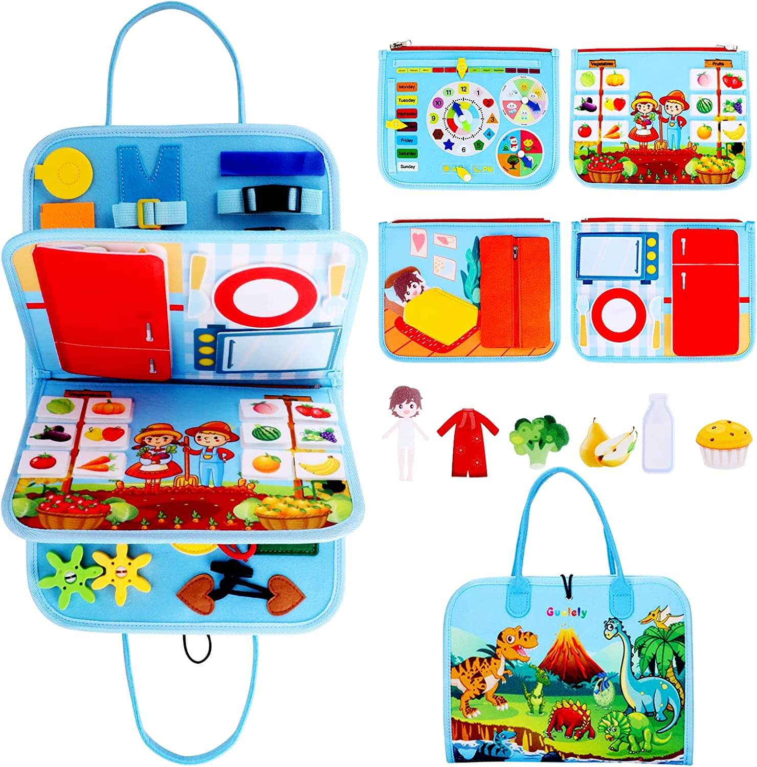 DreamBabies™ | 35 in 1 Montessori Busy Board for Toddlers