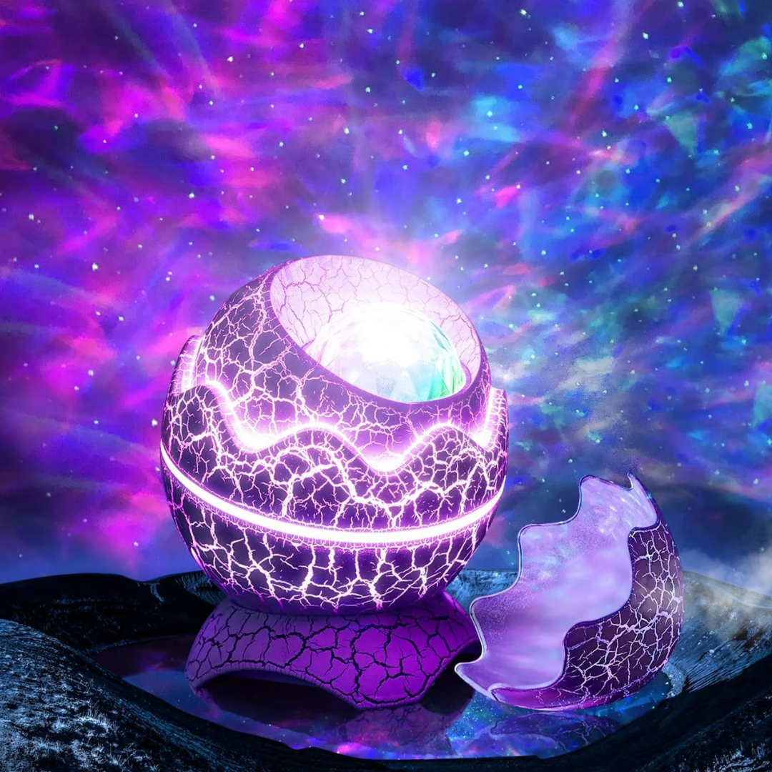 Fidtoy Dinosaur Egg Galaxy Projector Night Light