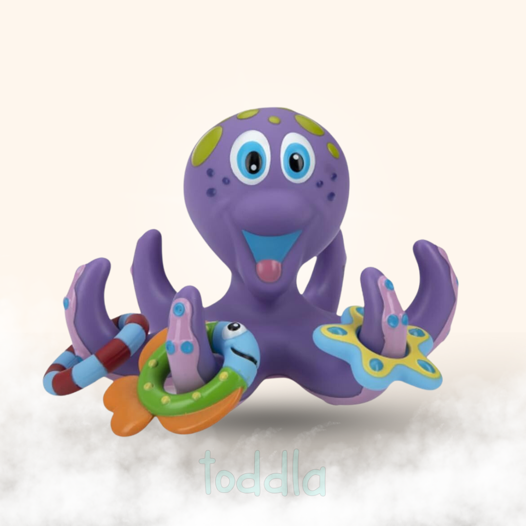 Fidtoy Octopus Bath Toy Set for Toddlers