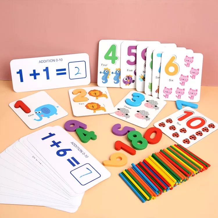 Juego de deletreo del hueco del árbol/Me encantan las matemáticas -Juguetes educativos de matemáticas