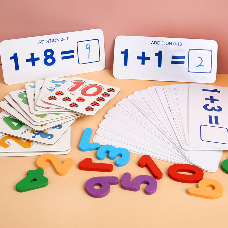 Juego de deletreo del hueco del árbol/Me encantan las matemáticas -Juguetes educativos de matemáticas