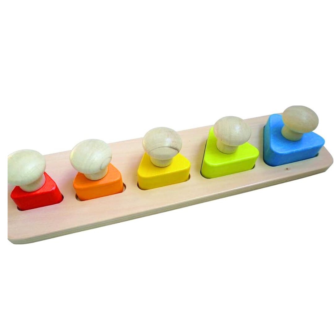 Wooden Square Puzzle with knob