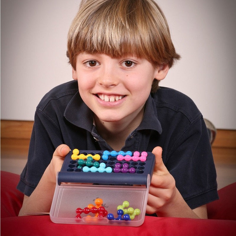 Fidtoy IQ Brainteaser 120 Challenges Travel Puzzle Game with 2D 3D Logic Pieces for Kids