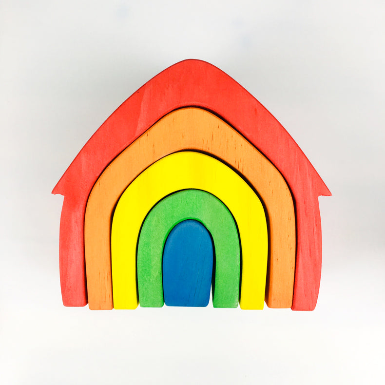 Juguete apilable de madera Fidtoy Life Set para niños
