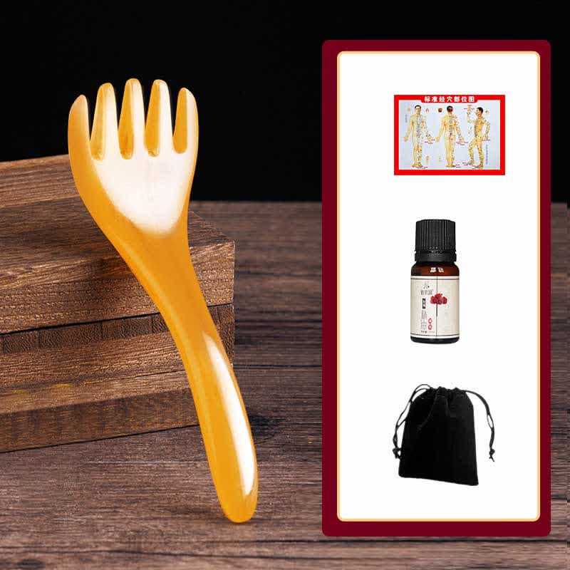 Resin Gua Sha Massage Comb Tool Set Gua Sha Tool BS Gold
