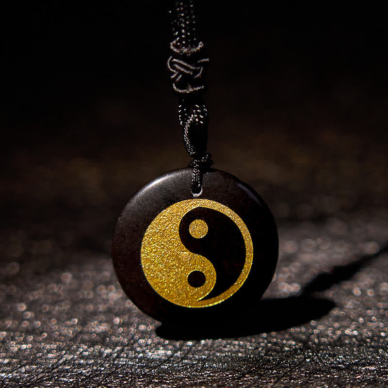 Buddha Stones Various Crystal Amethyst Tiger Eye Green Aventurine Yin Yang Spiritual Necklace Pendant Necklaces & Pendants BS 14