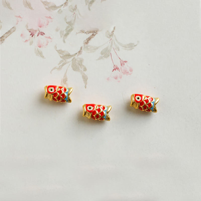 Buddha Stones 999 Gold Koi Fish Natural Garnet Protection Bracelet Bracelet BS 14
