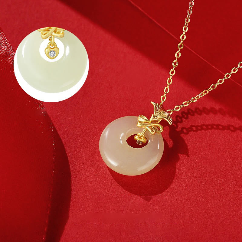 Buddha Stones 925 Sterling Silver Natural Hetian Jade Carnation Flower Prosperity Necklace Pendant Necklaces & Pendants BS 1