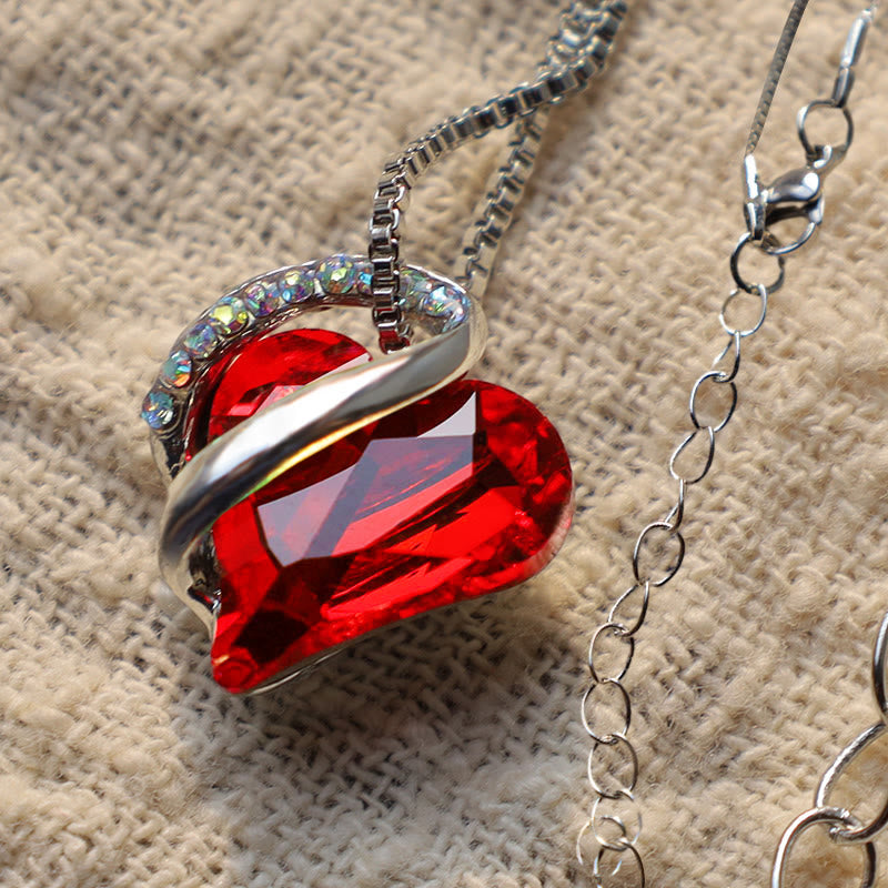 Buddha Stones Love Heart Birthstone Healing Energy Necklace Pendant Necklaces & Pendants BS 4