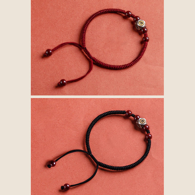 Buddha Stones 925 Sterling Silver Chinese Zodiac Cinnabar Calm Bracelet - image 27