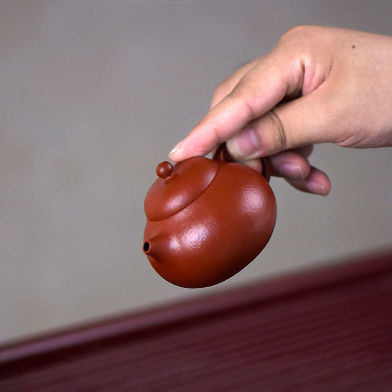 Buddha Stones Yixing All Handmade Wen Dan Brown Purple Clay Kung Fu Teapot Teapot BS 3