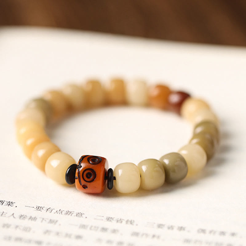 Buddha Stones Natural Bodhi Seed The Lord of the Corpse Forest Om Mani Padme Hum Wisdom Bracelet Bracelet BS 12