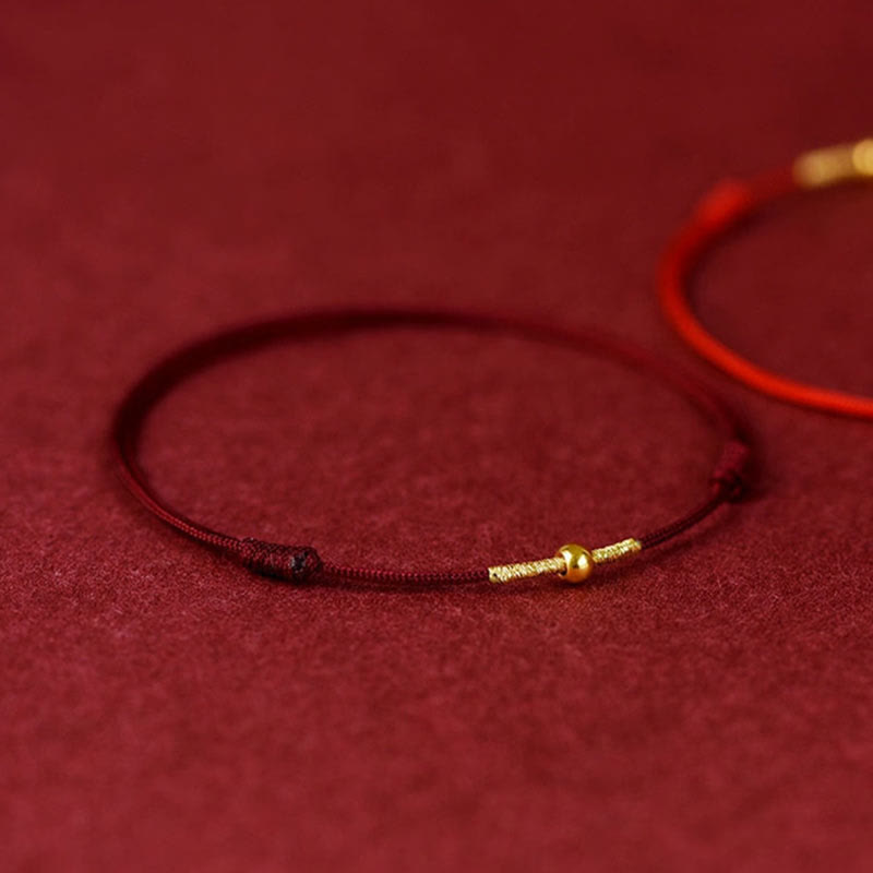 FREE Today: Provide Support Golden Bead Protection Braided Rope Bracelet Anklet FREE FREE 1