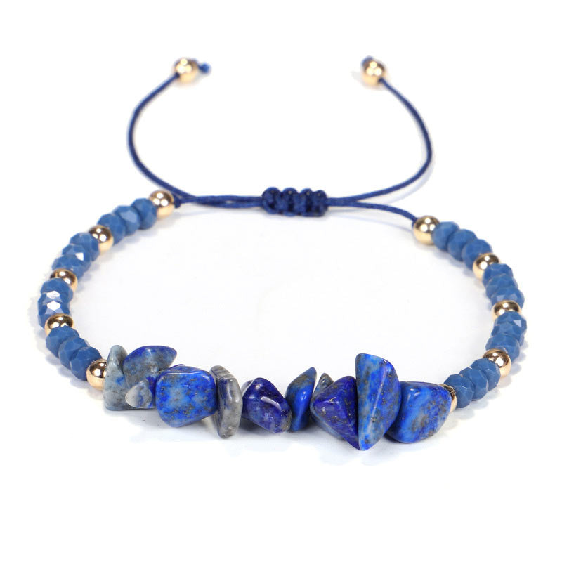 Buddha Stones Amethyst Purify Knit Bracelet Bracelet BS Lazurite
