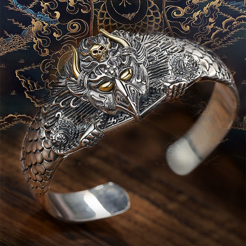 Buddha Stones Tibetan Garuda Bird Wisdom Protection Bracelet Bangle Bracelet Bangle BS 10