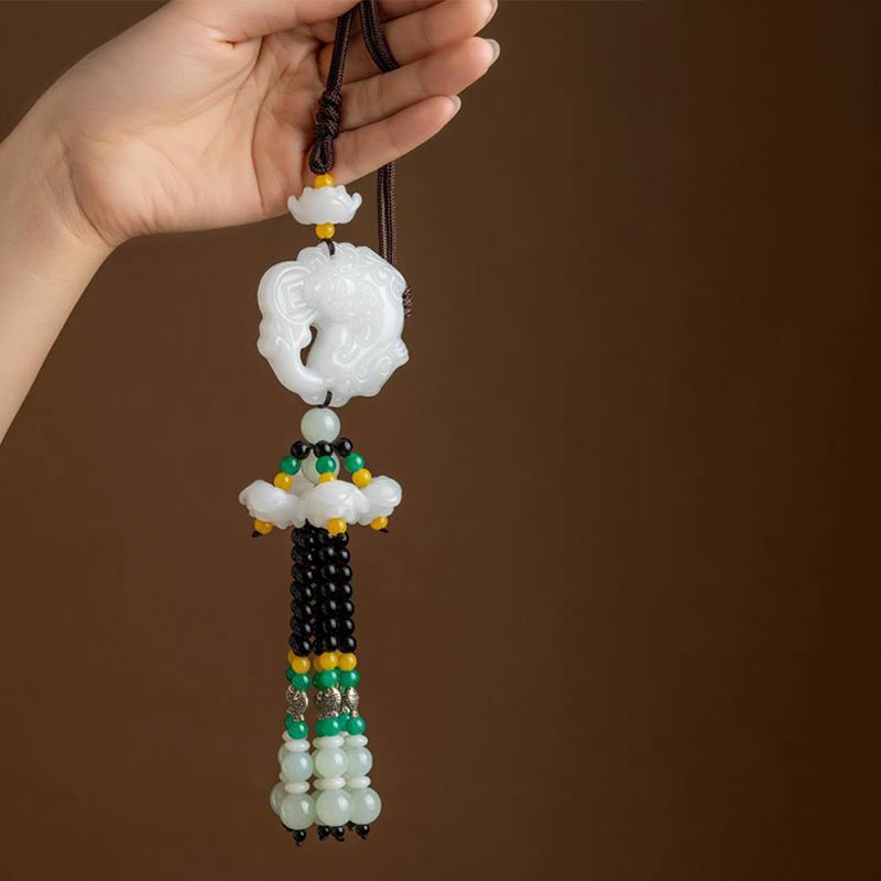 Buddha Stones FengShui Jade PiXiu Blessing Car Pendant Decoration Decoration BS 2