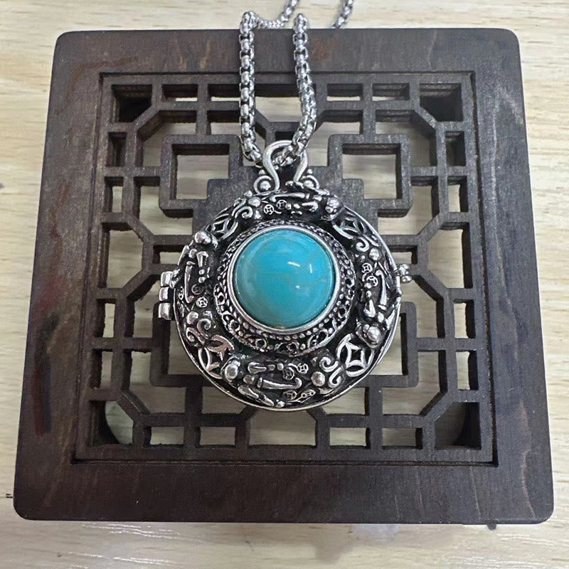 Buddha Stones Tibetan Pi Xiu Luck Copper Necklace Necklaces & Pendants BS Pixiu Necklace-With Pearl Chain(Necklace length: 60cm)