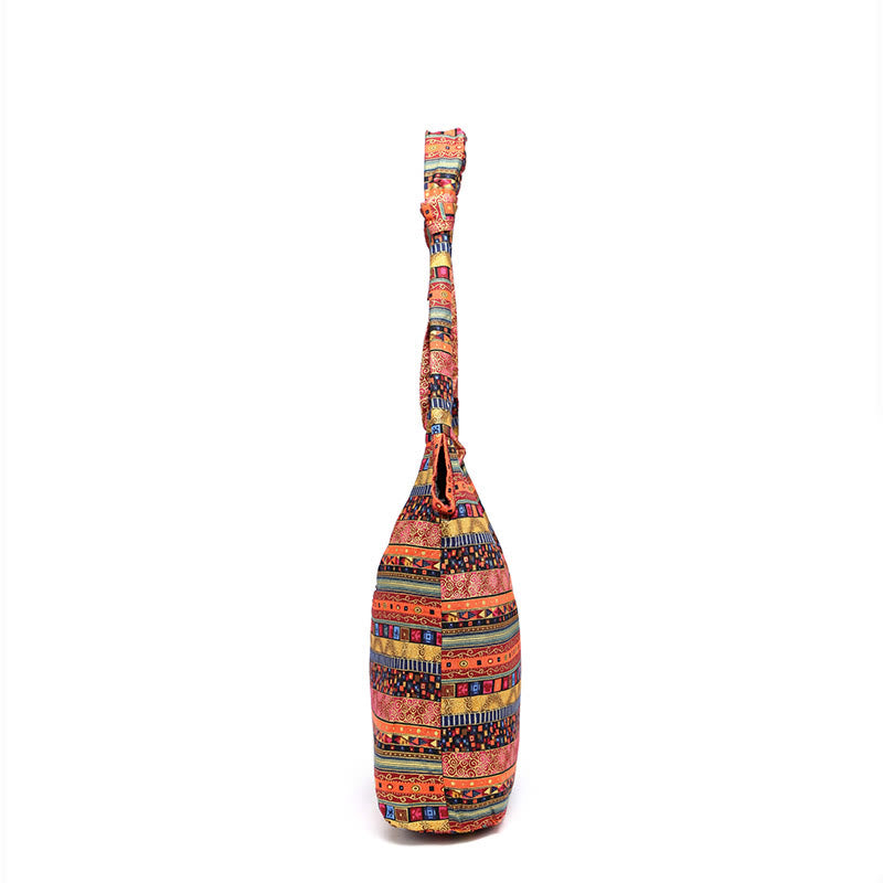 Buddha Stones Cotton Stripes Crossbody Bag Shoulder Bag Crossbody Bag&Shoulder Bag BS 1