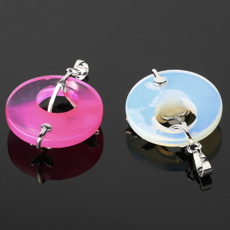 Buddha Stones Various Crystal Amethyst Green Aventurine Flower Healing Necklace Pendant Necklaces & Pendants BS 26